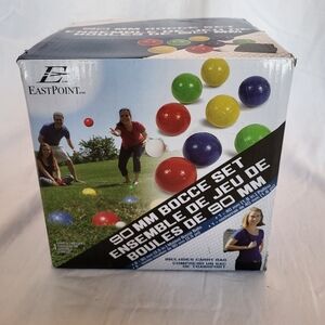 NIB EastPoint 90mm Bocce Ball Set